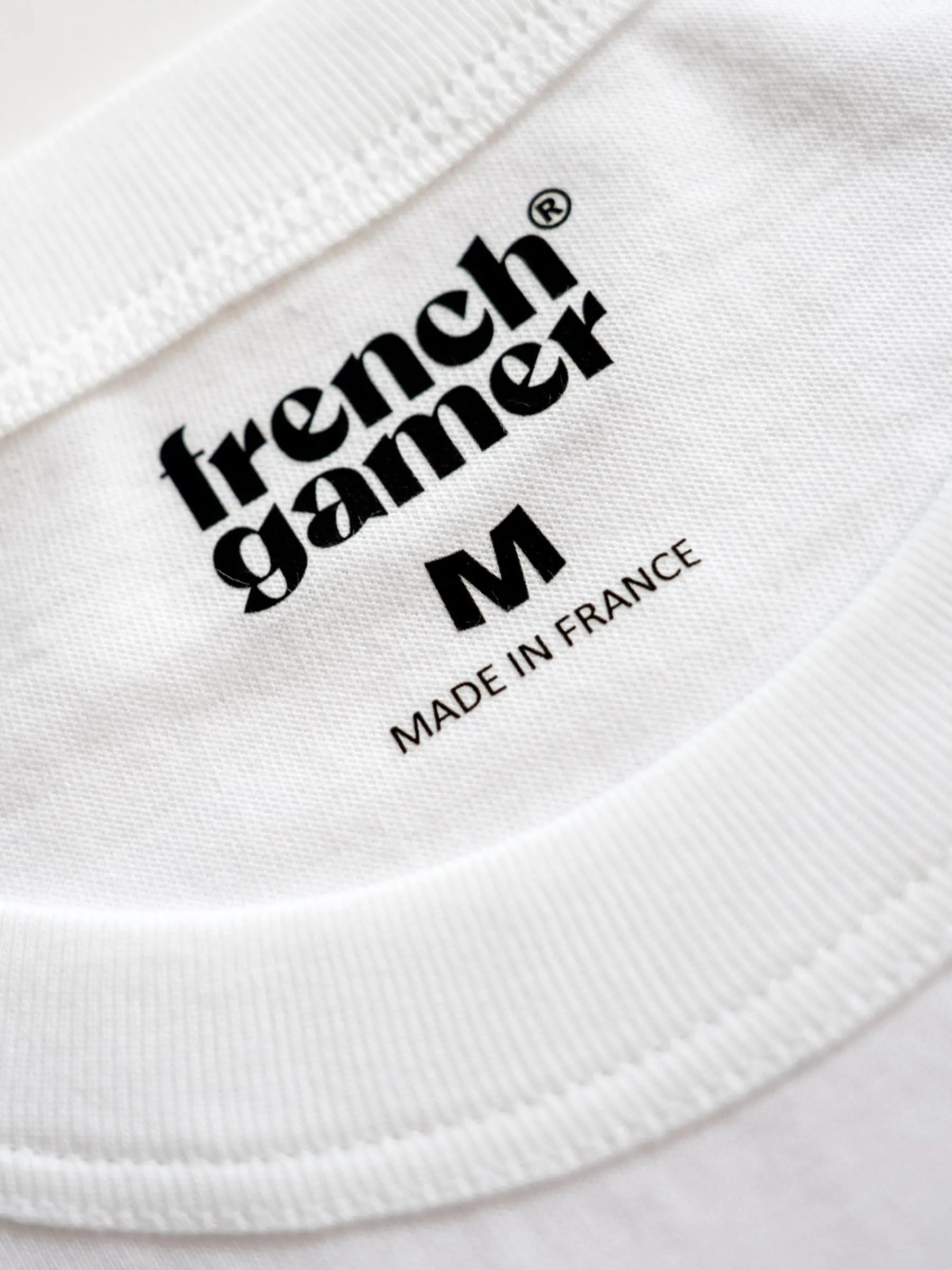 T-shirt gamer made in France ORIGINAL - Blanc