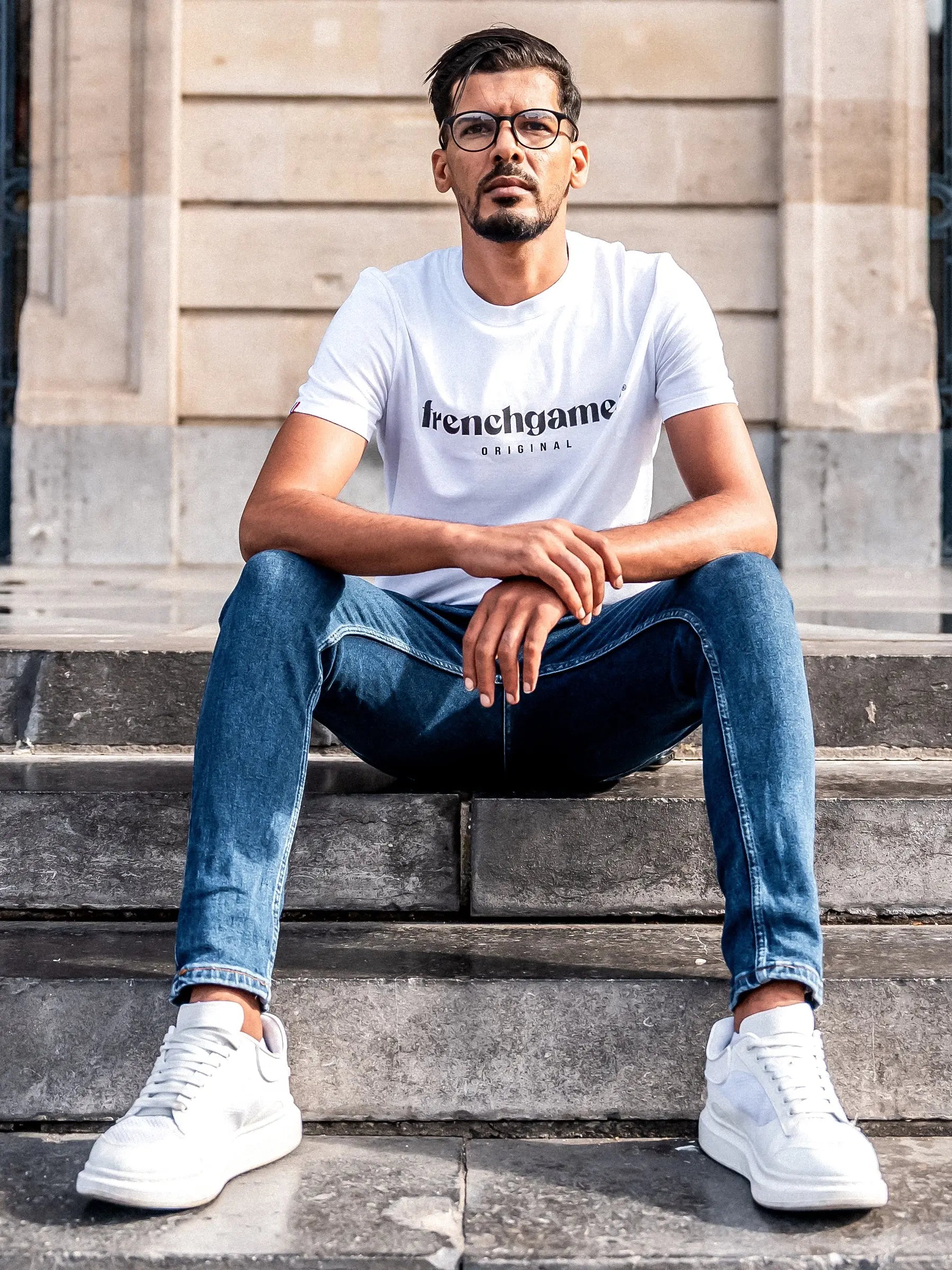 T-shirt gamer made in France ORIGINAL - Blanc