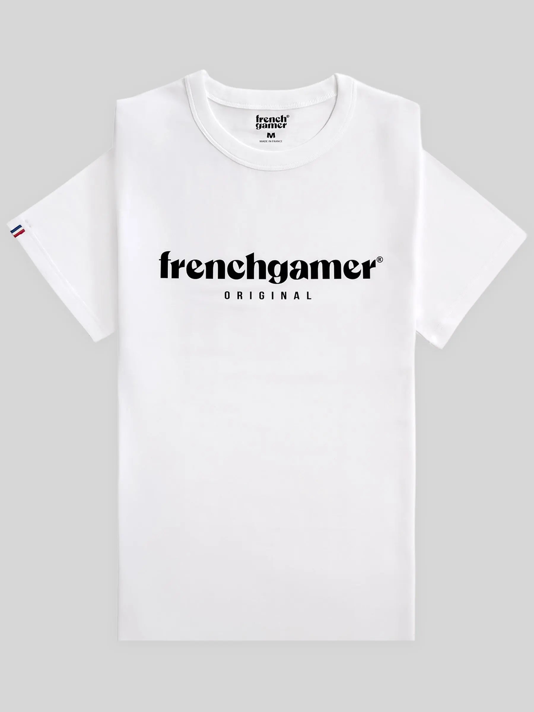 T-shirt gamer made in France ORIGINAL - Blanc
